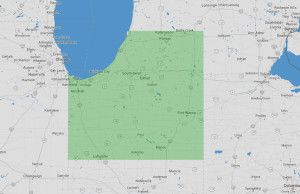 aquatic weed control areas served map